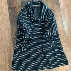 Puff sleeve overcoat